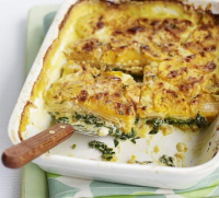 Sweet potato & spinach bake recipe - BBC Good Food image