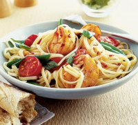 Chilli prawn linguine recipe | BBC Good Food image