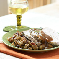 Slow Cooker Turkey and Dressing Recipe | MyRecipes image