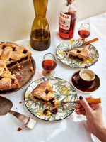 Cherry and Dark Chocolate Crostata Recipe | Bon Appétit image