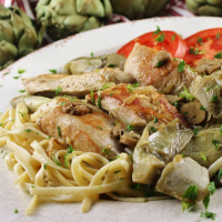 Romantic Chicken with Artichokes and Mushrooms Rec… image