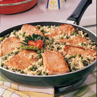 Pork Chops Over Rice Recipe: How to Make It - Taste of Home image