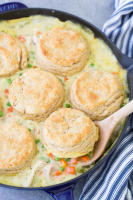 CHICKEN POT PIE RECIPE MADE WITH BISCUITS RECIPES