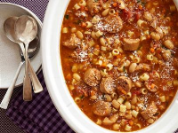 Sausage, Bean and Pasta Stew Recipe - Food Network image