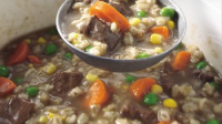 Classic Slow-Cooker Beef and Barley Soup Recipe ... image