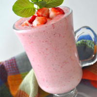 Strawberry Oatmeal Breakfast Smoothie Recipe | Allrecipes image