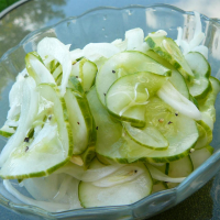 CUCUMBER AND ONIONS WITH VINEGAR AND SUGAR RECIPES