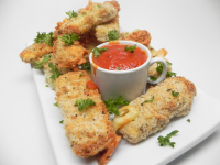 Air-Fried Mozzarella Sticks Recipe | Allrecipes image