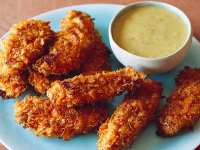 Potato Chip-Crusted Chicken Strips with Honey Mustard ... image