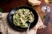 Mushroom Risotto With Peas Recipe - NYT Cooking image