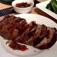 Roasted Loin of Pork with Pan Gravy Recipe | Allrecipes image