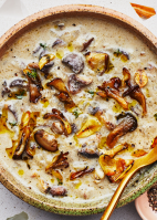 Creamy-ish of Mushroom Soup Recipe - Bon Appétit image