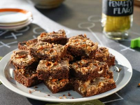 Peanut Butter Brownies with Salted Pretzels Recipe ... image