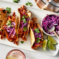 BBQ Chicken Tacos with Red Cabbage Slaw Recipe - Eating… image