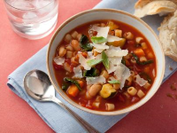 Minestrone Soup with Pasta, Beans and Vegetables Recipe ... image