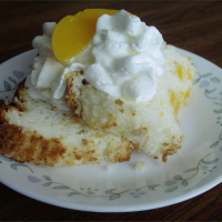 Peach Angel Food Cake Recipe | Allrecipes image