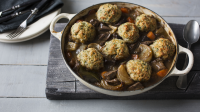 Beef and ale stew with dumplings recipe - BBC Food image