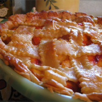 Peach Pie the Old Fashioned Two Crust Way Recipe | Allreci… image