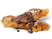 Chocolate-Drizzled French Toast Recipe | Food Network ... image