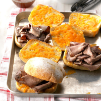 Cheddar French Dip Sandwiches Recipe: How to M… image
