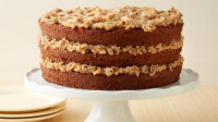German Chocolate Cake with Coconut-Pecan Frosting Recip… image
