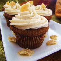 Pumpkin Ginger Cupcakes Recipe | Allrecipes image