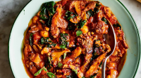 Vegetarian Mushroom Stew Recipe (with Chickpeas and Kal… image