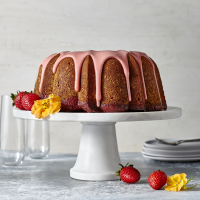 Strawberry Poke Pound Cake with Strawberry Glaze Recipe ... image