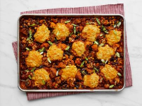 Roasted Vegetable Chili with Cornbread Biscuits Recipe ... image