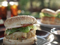 Grilled Tuna Burgers with Spicy Mayo Recipe | Guy Fieri ... image