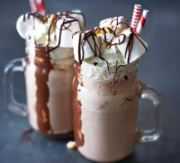 Chocolate milkshake recipe - BBC Good Food image