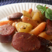 Sausage, Potato, Carrot Bake Recipe | Allrecipes image