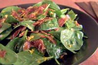 Spinach Salad with Orange Vinaigrette Recipe | Giada De ... image