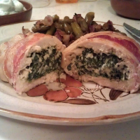 Bacon-Wrapped Chicken Stuffed with Spinach and Rico… image