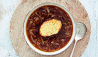 Mary Berry's French Onion Soup with Mustard Cheese Cro… image