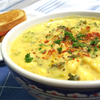 Tim Perry's Soup (Creamy Curry Cauliflower and Broccoli ... image
