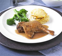 Slow-cooked duck legs in Port with celeriac gratin recipe ... image
