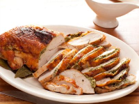 Herb Roasted Turkey Breast with Pan Gravy - Food Network image