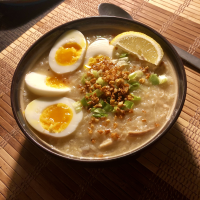 Chicken Arroz Caldo (Chicken Rice Porridge) Recipe ... image