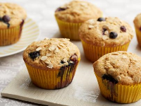 Blueberry Whole Wheat Muffins Recipe | Food Network ... image