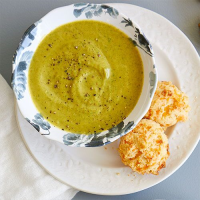 Broccoli Cheddar Soup With Cheddar Biscuits - Recipes ... image