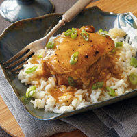 Sweet Glazed Chicken Thighs Recipe | MyRecipes image