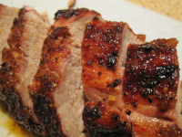 Bourbon Molasses Grilled Pork - Just A Pinch Recipes image