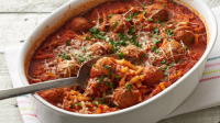 Make-Ahead Spaghetti and Meatball Casserole Recipe ... image