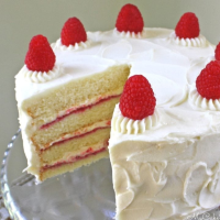 White Chocolate Raspberry Cake from Scratch - My Cake … image