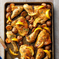 Sheet-Pan Lemon Garlic Chicken Recipe: How to Make It image