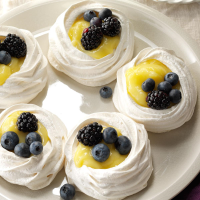 Meringue Shells with Lemon Curd Recipe: How to Make It image