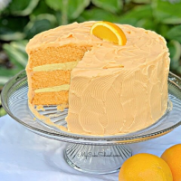 Orange Dreamsicle Cake {A Doctored Cake Mix Recipe} | M… image