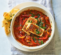 Bean & halloumi stew recipe - BBC Good Food image