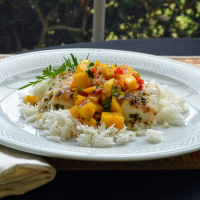 Grilled Tilapia with Mango Salsa Recipe | Allrecipes image